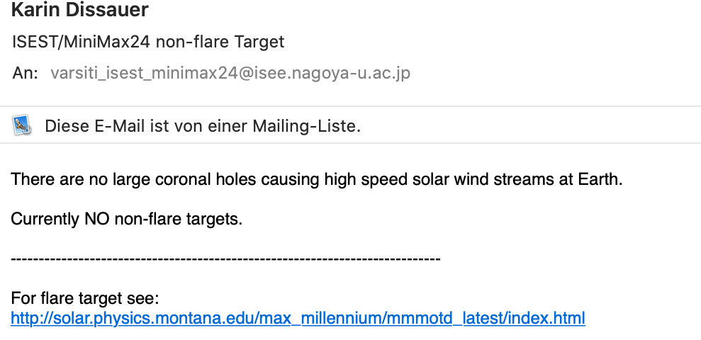 No non-flare target at the Sun